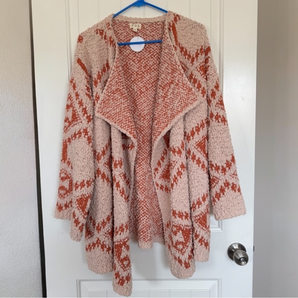 POL Sweaters - POL Oversized Aztec Boho Cardigan Open Knit Sweater NWT S